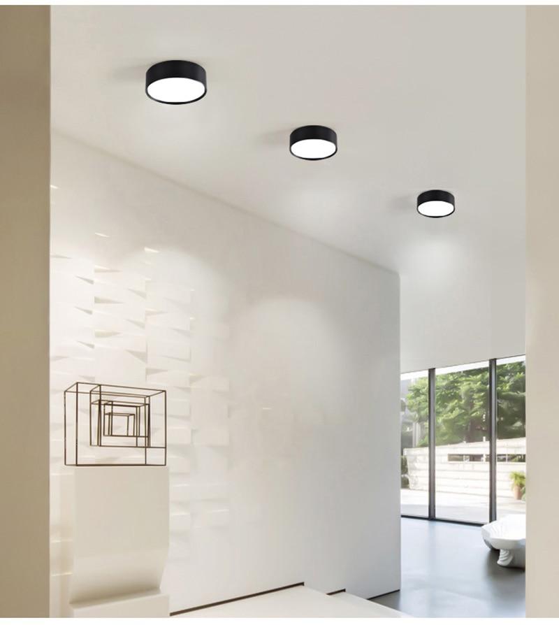 Led Downlight LED Spot Light Surface Mounted Ceiling 5W 10W 15W Down Lights Fixture Ultra Thin Indoor Lighting For Kitchen