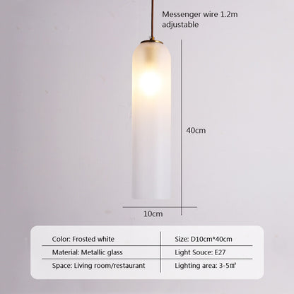 Nordic Pendant Lights iron Glass Lampshade Modern E27 LED Interior Wall Light for Bedside Bedroom Dining Table Living Room