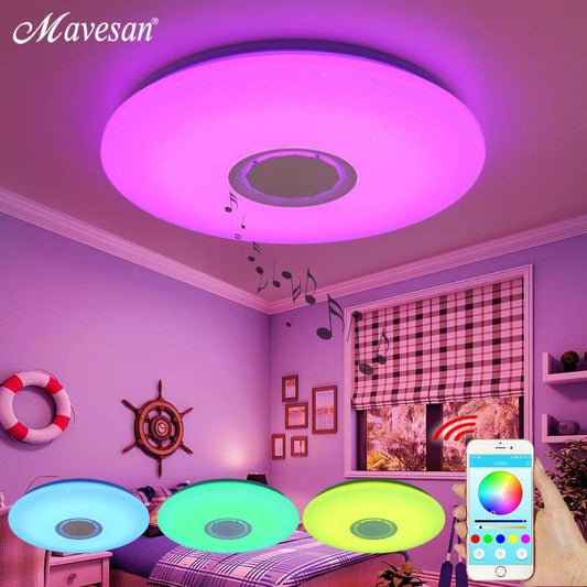 Music LED ceiling Lights RGB APP and Remote control ceiling lamp bedroom 25W 36W 52W living room light lampara de techo