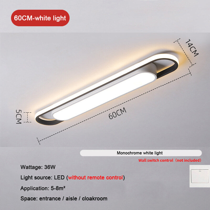 Led Ceil Light Rectangular For Kitchen Home Deco Chandelier Dining Bedrooms Sensor Lamp Modern Ceiling Lights