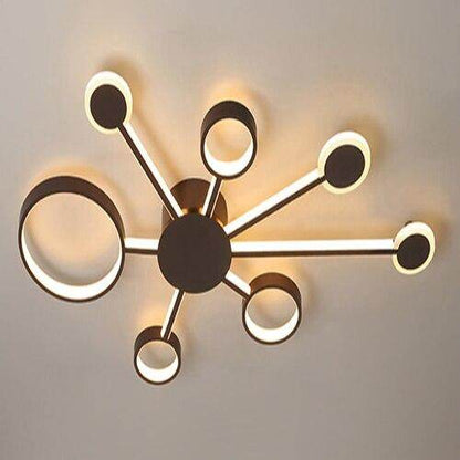 Modern Led Spaceship Chandelier Lighting Nordic Creative  Pendent Lamp For Living/Dining Room Bedroom Kitchen  Home