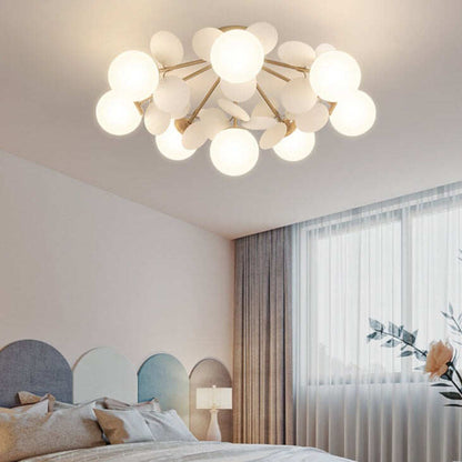 Bedroom Lamps Warm And Romantic Creative Online Celebrity Ins Petal Ceiling Lamp