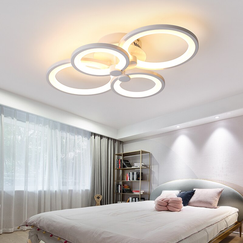 Gleam RC Modern Led Ceiling Lights For Living Room Bedroom Study Room Ceiling Lamp Plafondlamp White Color
