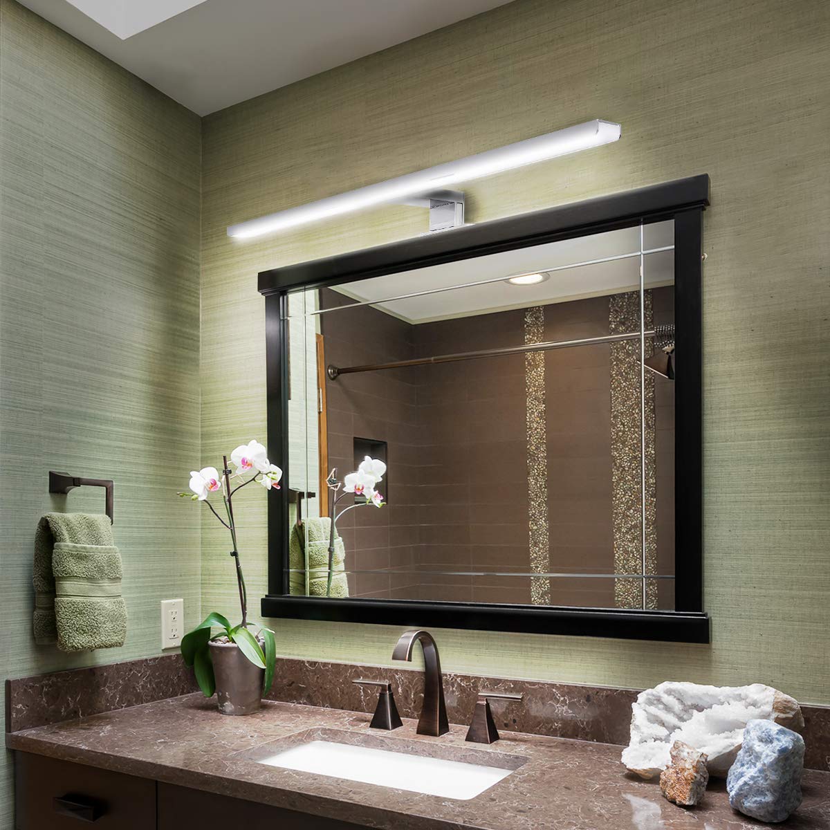 Indoor Led Wall Light Mirror Wall Lamp 10W 800LM White 60cm Waterproof Aluminum Lighting Bathroom Restroom Mirror Makeup light