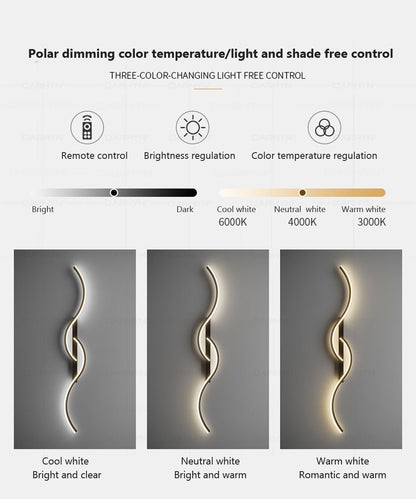 Modern LED Wall Lamp  Light Bedroom Bedside Long Strip Wall Sconces Living Room Home Indoor Lighting Fixture