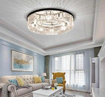 Modern Crystal Pendant Lights Industrial Retro Home Lamp For Living Room Kids Bedroom Dining Table LED Pendant Light Rectangle
