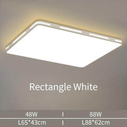 LED Ceiling Light Modern Lamp Panel Living Room Round Lighting Fixture Bedroom Kitchen Hall Surface Mount Flush Remote Control
