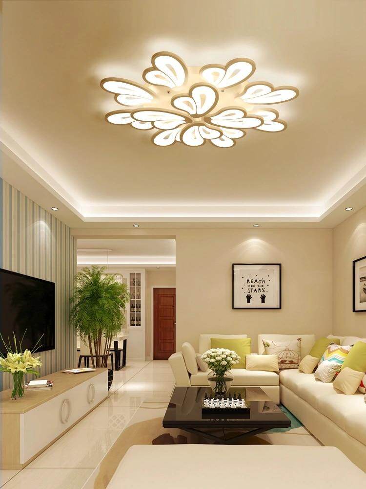 Modern Led Chandelier With Remote Control Acrylic Lights For Living Room Bedroom Home Lighting Ceiling Fixtures