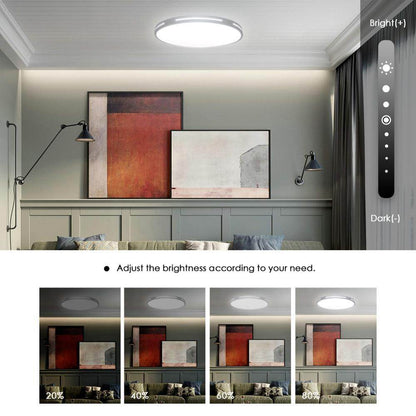 Modern LED Ceiling Light Lamp Lighting Fixture Surface Mount Flush Remote Control Dimmable 18W 48W Living Room Bedroom Balcony