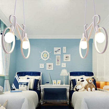 Retro Pendant Light Creative Iron Bicycle Pendant Lamp Living Room Simple Restaurant Bar Industrial Kitchen Hanging Lamps