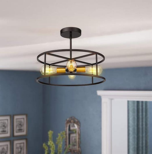 Vintage Industrial Wind Suction Top Lamp American Farmhouse Restaurant Bedroom Balcony Lamps