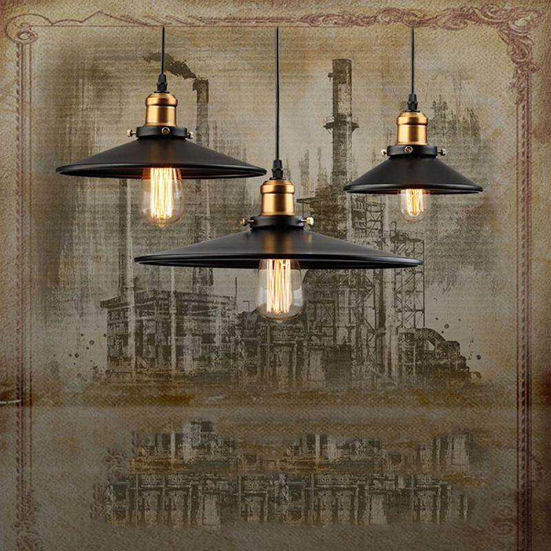 Edison Loft Style Vintage Industrial Retro Pendant Lamp Light e27 Holder Iron Restaurant Bar Counter Attic Bookstore Lamp