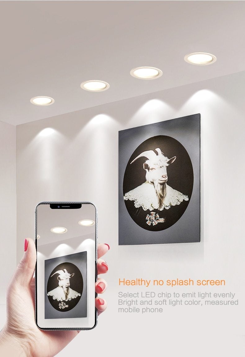10PCS/lot Waterproof LED Downlight spot led Lamp 18W 15W 12W 9W 7W downlight Round Recessed Spot Light