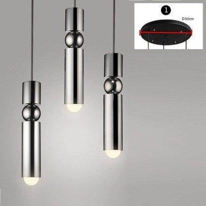 Nordic Pendant Lamp Modern Kitchen Lamp Dining Room Bar Counter Shop Pipe Pendant Down Tube LED Lights Office Livingroom