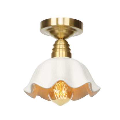9 Style Modern Minimalist LED Copper Ceiling Lamp Bedroom Corridor Kitchen Decoration Lamp Cafe Garden Living Room Ceiling Light