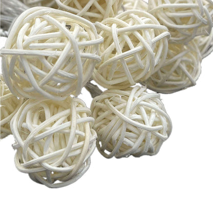 USB 2M 20 leds New Year Christmas Decorations LED Sepak Takraw Lights Decoration Rattan Ball String Lights Fairy Lights navidad