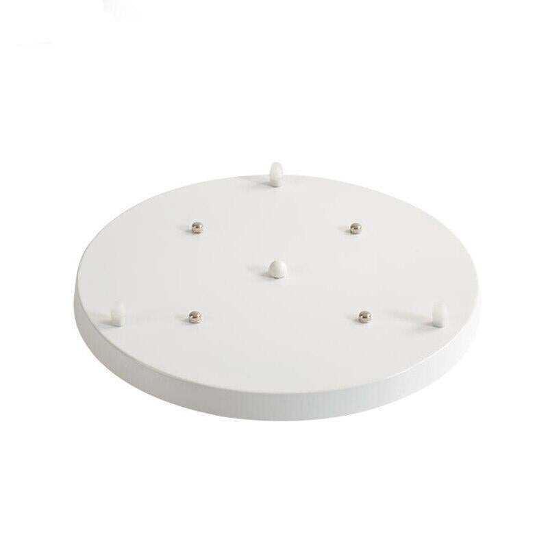 Ceiling Plate Black/White Iron Pendant Lamp Bases DIY 2/3/4/5 holes 25cm/30cm/40cm/50cm Straight/Round Ceiling Base