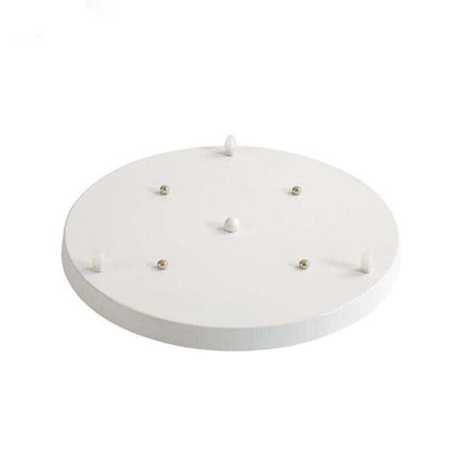 Ceiling Plate Black/White Iron Pendant Lamp Bases DIY 2/3/4/5 holes 25cm/30cm/40cm/50cm Straight/Round Ceiling Base