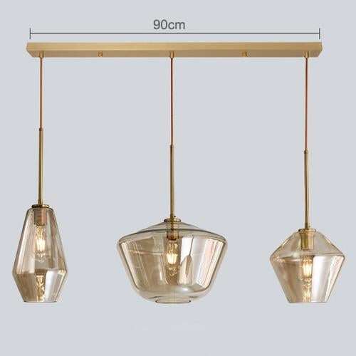 Nordic Modern Glass Pendant Lights Fixtures Loft LED Hanging Pendant Lamp For Kitchen Restaurant Living Room Bedroom E26 E27