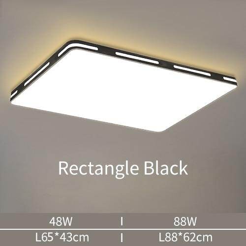 LED Ceiling Light Modern Lamp Panel Living Room Round Lighting Fixture Bedroom Kitchen Hall Surface Mount Flush Remote Control