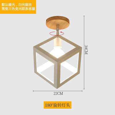 E27 5W Iron Ceiling Lamp Shade Pendant Light Covers and Shades Triangle Metal Ceiling Lamp