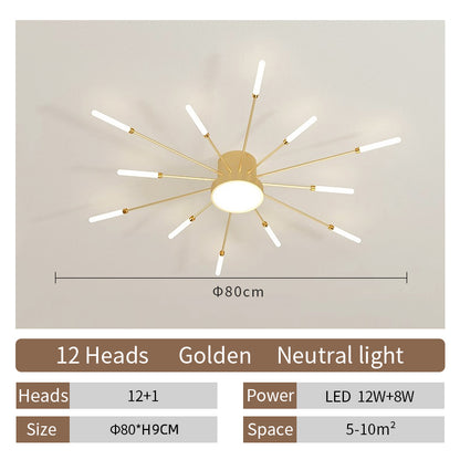 Creative LED Ceiling Lamp Modern Living Room Lights Nordic Lustre Indoor Chandelier Fixtures Lamps