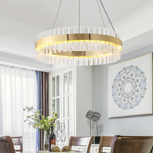 Luxury Crystal Pendant Light Living Room Led Pendant Lamps Dining Room Modern Hanging Lighting Bedroom Crystal Kitchen Fixtures