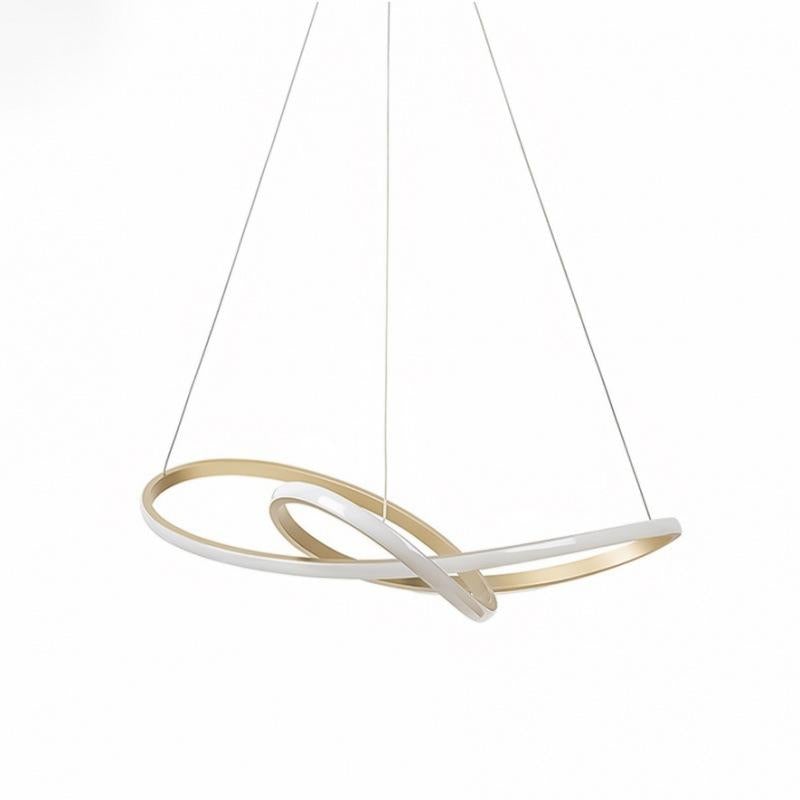 Light Luxury Simple Golden Circle Chandelier LED Nordic Modern Special-shaped Chandelier