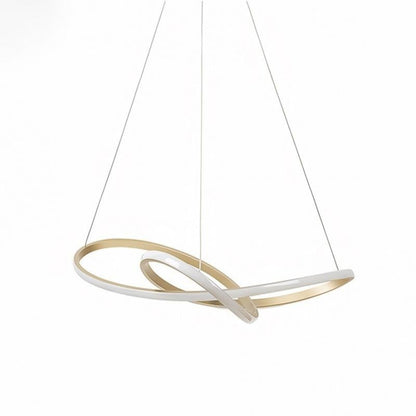 Light Luxury Simple Golden Circle Chandelier LED Nordic Modern Special-shaped Chandelier