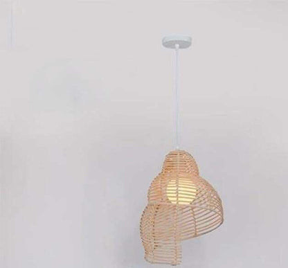 Southeast Asia Creative Pendant Lamp Sea Snail Shape E27 Wicker Lamp Shades LED Lights For Study Parlor Fixtures Restaurant Etc