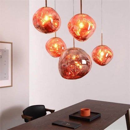 Modern Novelty Art Deco Glass Pendant Light LED E27 With 3 Colors For Living Room Bedroom Restaurant Kitchen Cafe Hotel Office