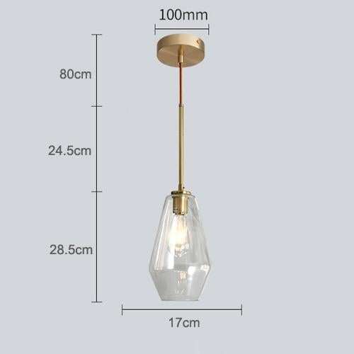 Nordic Modern Glass Pendant Lights Fixtures Loft LED Hanging Pendant Lamp For Kitchen Restaurant Living Room Bedroom E26 E27
