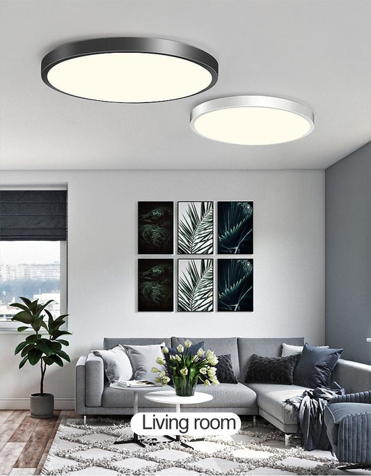 Led Ceiling Light Round Super Thin Ceiling Lamp For Foyer Bedroom Living Room Bathroom Modern House Lighting Fixture Macaroon