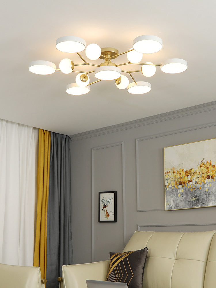 Modern Simple Living Room Lamp Light Luxury Atmosphere Bedroom Ceiling Lamp Personalized Dining Room Light
