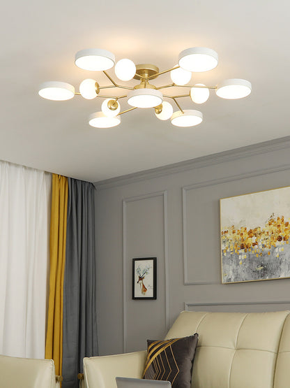 Modern Simple Living Room Lamp Light Luxury Atmosphere Bedroom Ceiling Lamp Personalized Dining Room Light