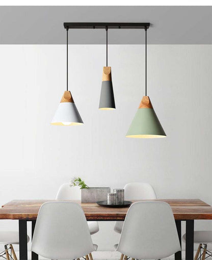 LED Pendant Lights Aluminum Wood Pendant Lamps E27 Modern Hang Lamp Kitchen Restaurant Bar bedroom living room light fixtures