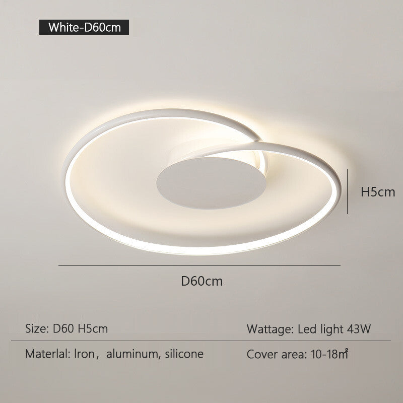 Bedroom Lamps  Mordern Minimalism Led Ceiling Lamp Creative Dimmable Study Room Light Indoor Lighting Home Decor Luster Fixtures