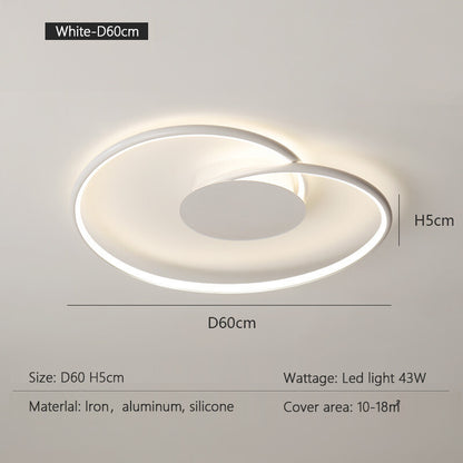 Bedroom Lamps  Mordern Minimalism Led Ceiling Lamp Creative Dimmable Study Room Light Indoor Lighting Home Decor Luster Fixtures