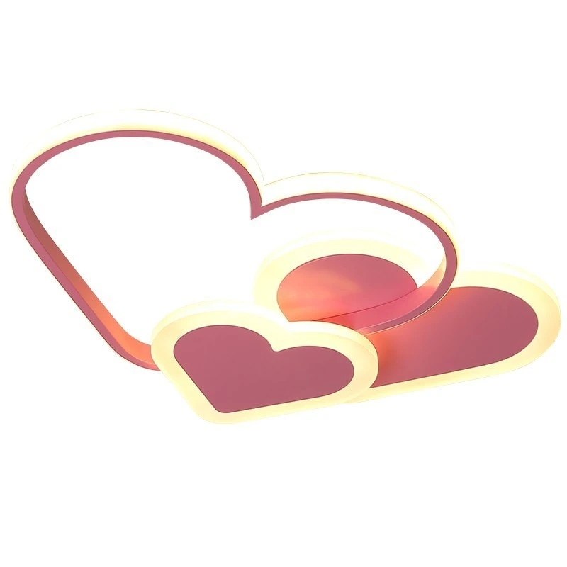 Pink Led Chandelier Light For Girl Bedroom Plafond Acrylic Lighting Lamp Modern New Fixture Lampadario Luminaire Lustres