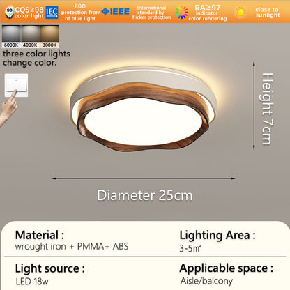 Cream wind aisle light Entrance corridor Cloakroom light Full spectrum eye protection Modern simple balcony ceiling light