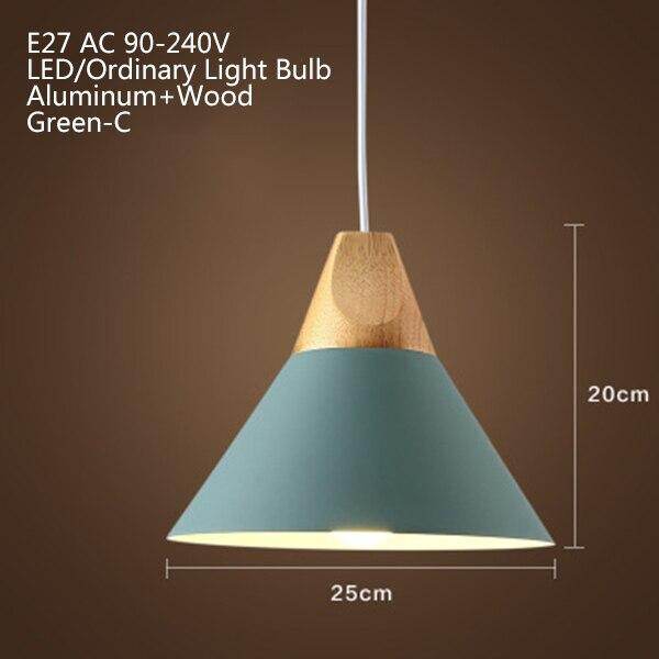 Nordic Modern Macaron Combination Wooden Pendant Lamp Loft Restaurant Cafe Decoration Pendant Light Bedroom Bedside Hanging Lamp