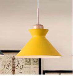 Nordic simple modern bedroom personality bar creative wrought iron color dining restaurant chandelier solid wood lamp