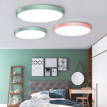 Led Ceiling Light Round Super Thin Ceiling Lamp For Foyer Bedroom Living Room Bathroom Modern House Lighting Fixture Macaroon
