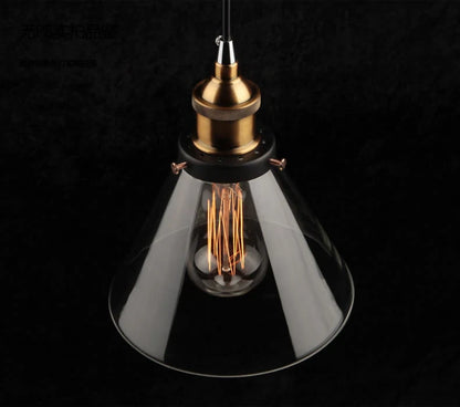 Vintage Pendant Lights Glass Pendant Lamps Loft Industrial Hang Lamp Smoky Grey Lamparas De Techo Colgante Modern Lustre Pendent