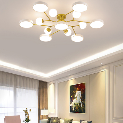 Modern Simple Living Room Lamp Light Luxury Atmosphere Bedroom Ceiling Lamp Personalized Dining Room Light