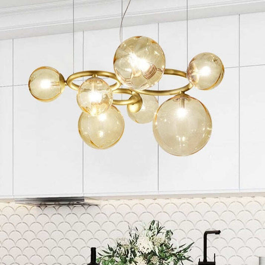 Modern Simple Magic Bean Living Room Bedroom Dining Room Glass Hanging Lamps