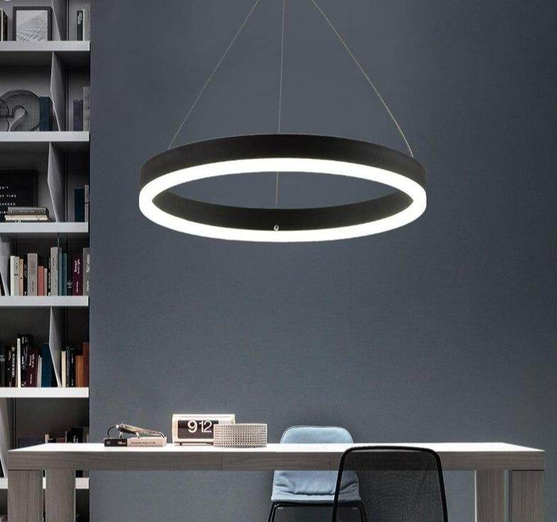 Modern Led Pendant Lamps For Dinning Room Acrylic Round Circle Hanging Lamp Led Dining Room Kitchen Pendant Light