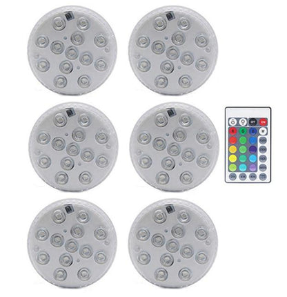 RGB Submersible Light with Magnet 13 LED Underwater Night Light Swimming Pool Light for Outdoor Vase Fish Tank Pond