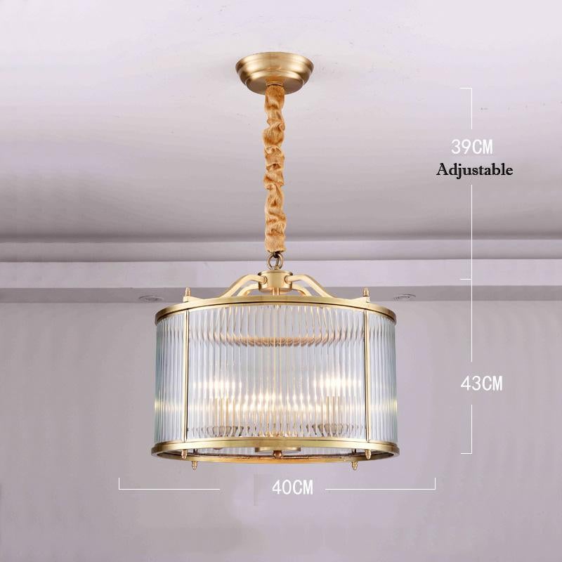 Fashion American Luxury Restaurant Bedroom Copper Chandelier