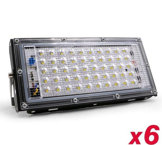 6pcs/lot Waterproof Ip65 LED Flood Light 50W AC Spotlight Led Reflector Floodlights Outdoor Garden Lighting